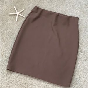 FOREVER 21 TAN SKIRT RIBBED HIGH WAIST
